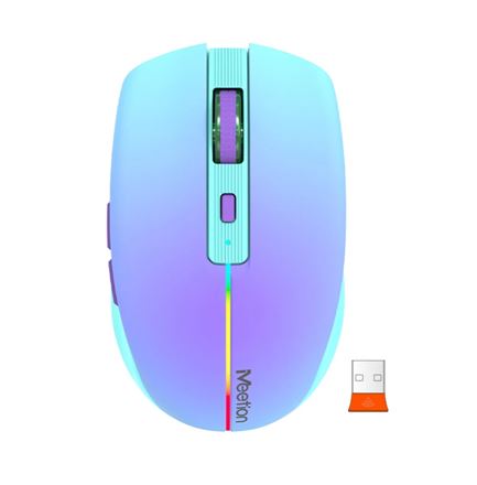 [14-01-085] Mouse wireless MT-BTM002 PURPURA MEETION