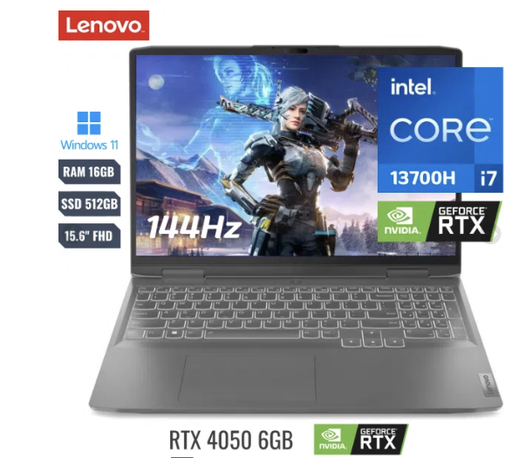 [008467] Laptop Lenovo Legion Loq 15irh8 Core I7 13700h (13va) 512gb Ssd Ram 16gb 15.6″ (1920×1080)